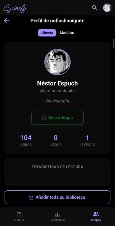 Spinefy app screenshot